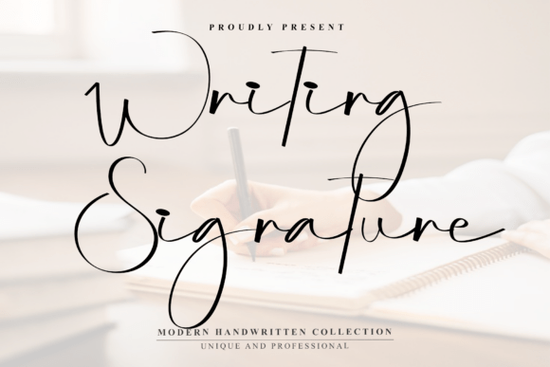 Writing Signature Font